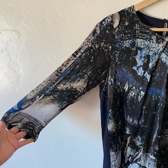 Jean Paul Berlin Abstract Long Sleeve Dress - Picture 2 of 7